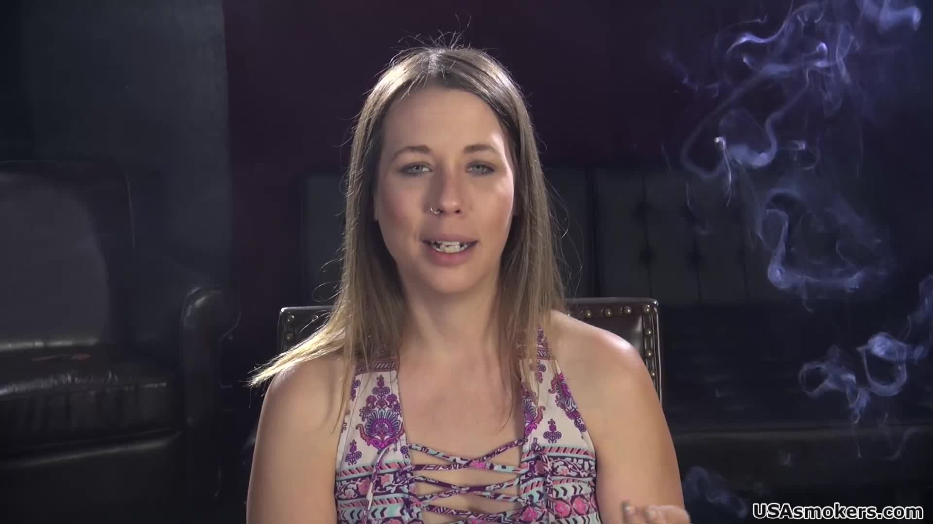Ava Answers Questions & Smokes Sexy
