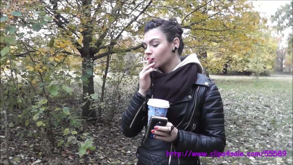 Addicted Viktoria Devouring her Cigarettes with Passion and Enthusiasm SmokingFetishStudio