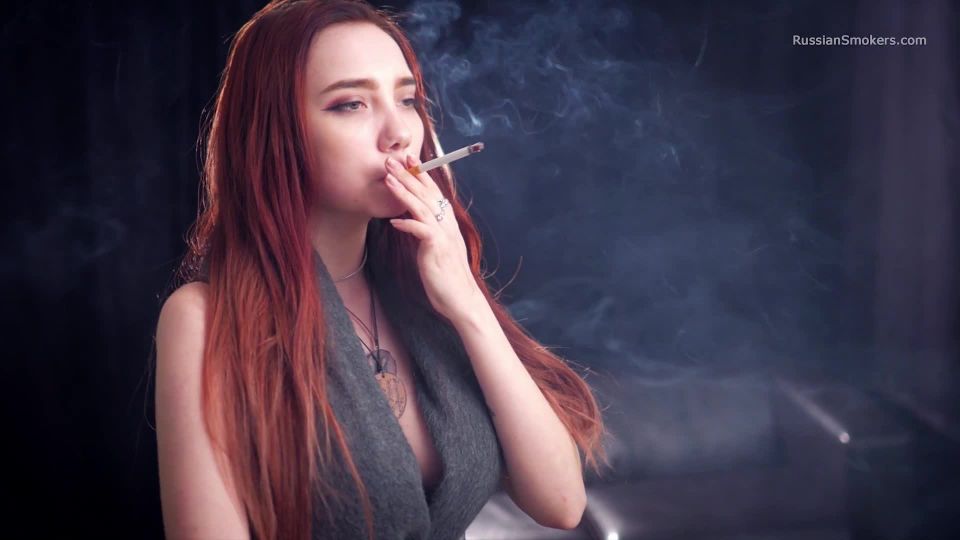 Sexy red-haired girl Julia 5 clips compilation RussianSmokers