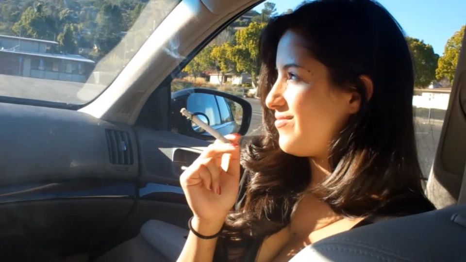 Christine Smokes Two Cigarettes..! Smoking San Francisco Girls