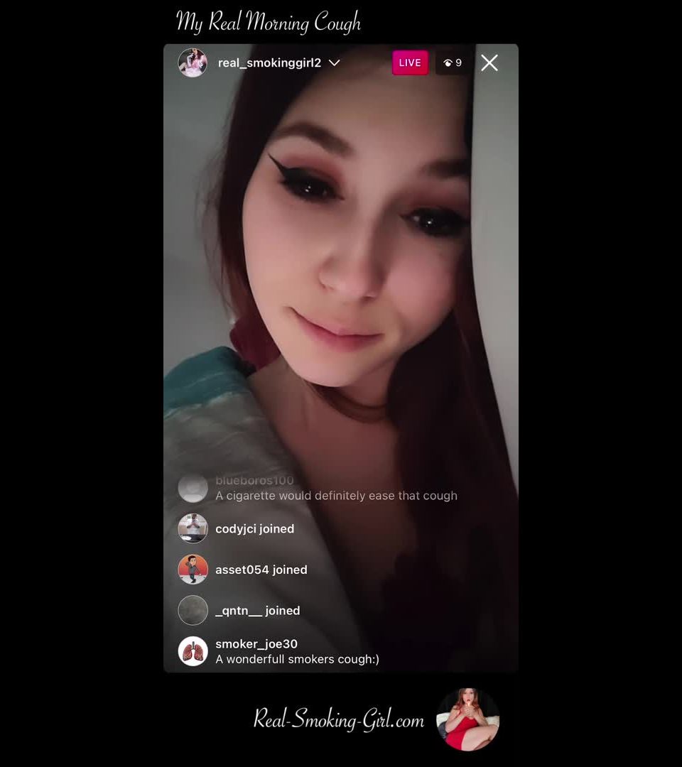 Real Morning Cough – answering the questions you’ve been dying to ask Real Smoking Girl