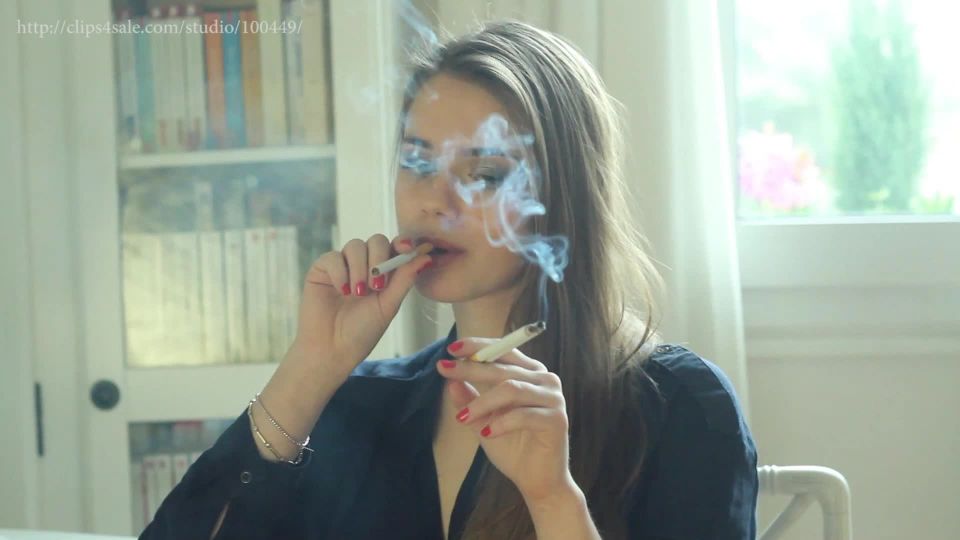Letty Smoking Three Marlboro