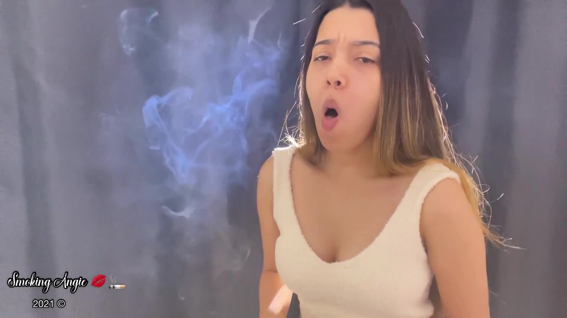 Angie’s morning cough Smoking Angie
