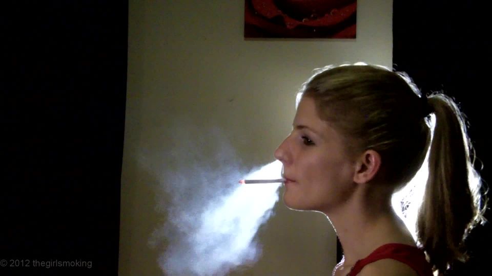 Pony tail, hand rolled 100 TheGirlSmoking