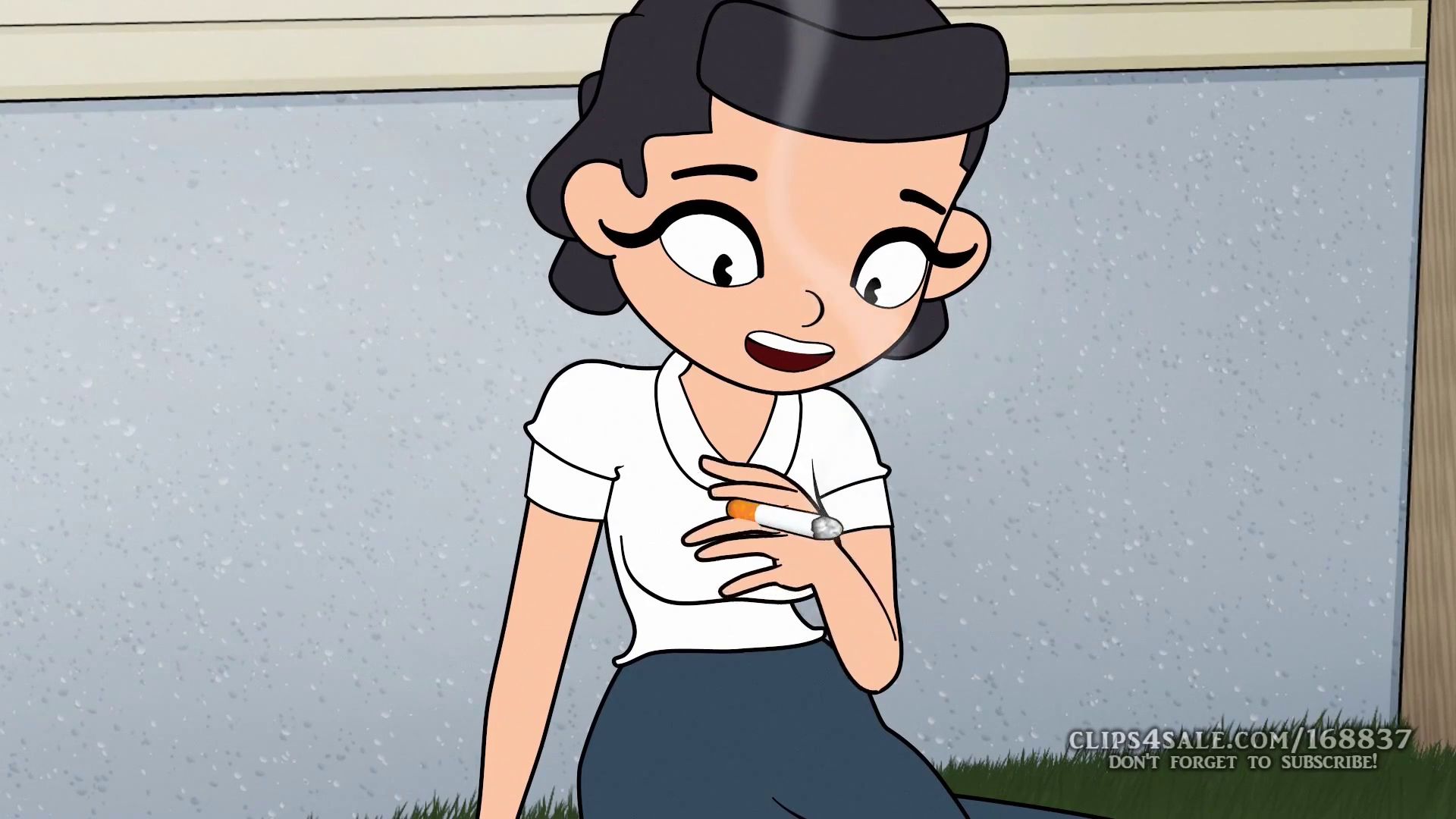 Girl Learns How to Smoke from Candid Smoking Neighbor A Girl Starts Smoking Story