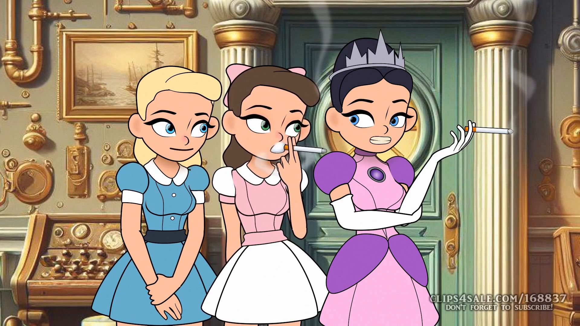 Girl Starts Smoking for Dark Side Smoking Fetish Princess Part Two