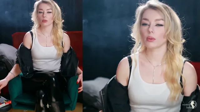 Charlotte PVC and Leather Nicotine Ladies